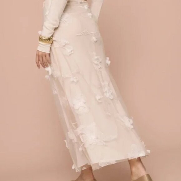 The Reformation - Gabriella Skirt in ivory - Picture 2 of 3